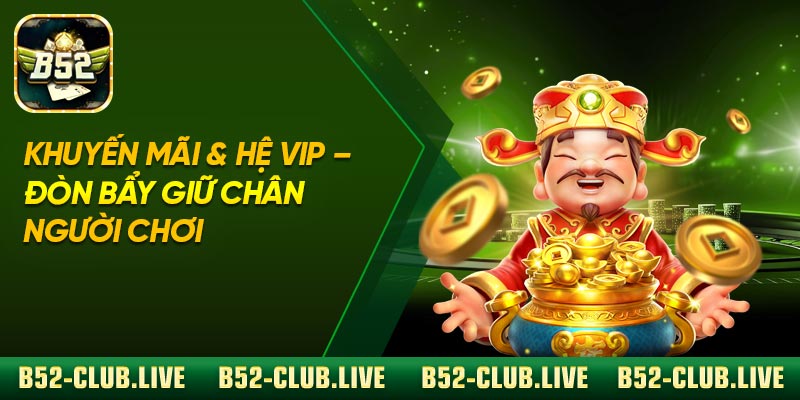 Khuyến mãi & hệ VIP – Đòn bẩy giữ chân người chơi