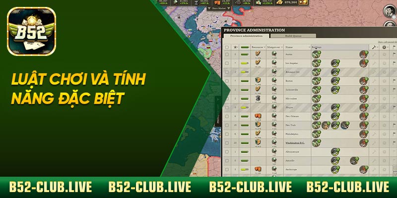 Luật chơi và tính năng đặc biệt