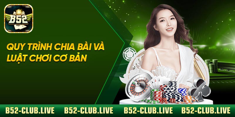 Quy trình chia bài và luật chơi cơ bản